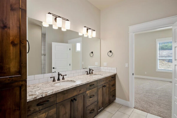 new bathroom in custom home