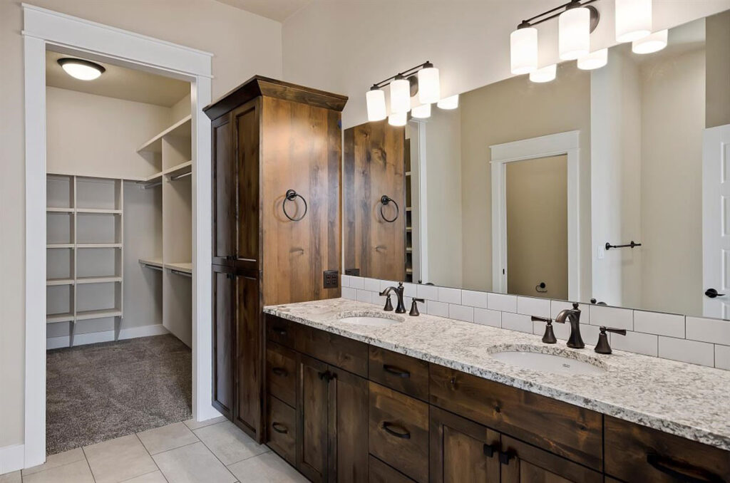 new bathroom in custom home