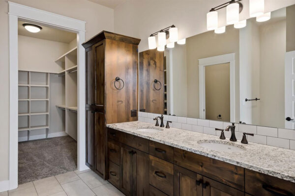 new bathroom in custom home