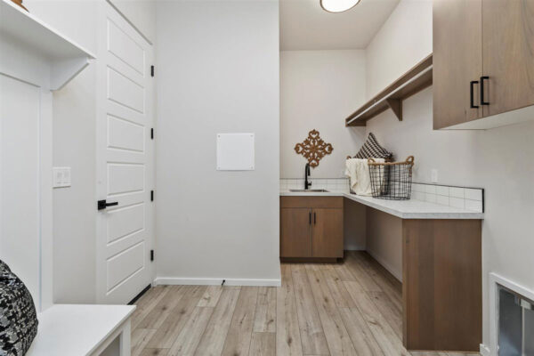 laundry room in new home